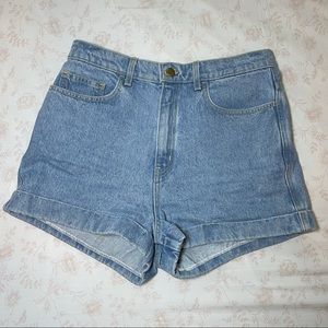 American apparel Jean shorts